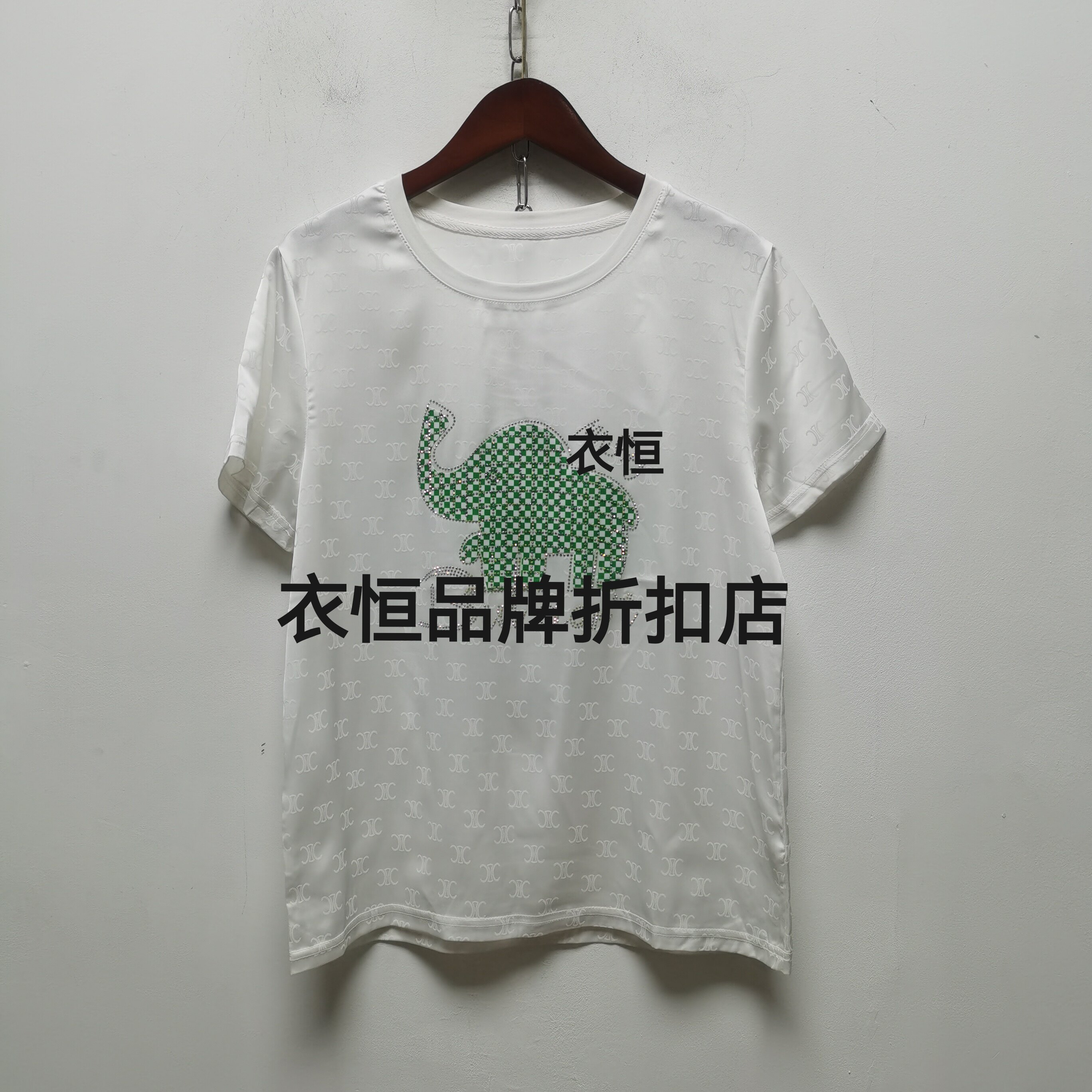 2026去标夏季时尚百搭宽松休闲图案圆领短袖T恤衫女装上衣T530