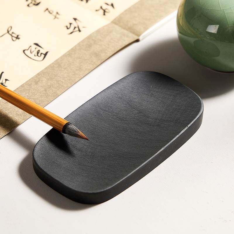 御宝阁原石天然砚台安徽歙砚方形文房四宝用品初学者成人入门学生