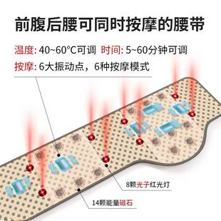 工厂店加热震动腰带燃脂减肚腩减肥带瘦肚子神器甩脂机美容院 扶元