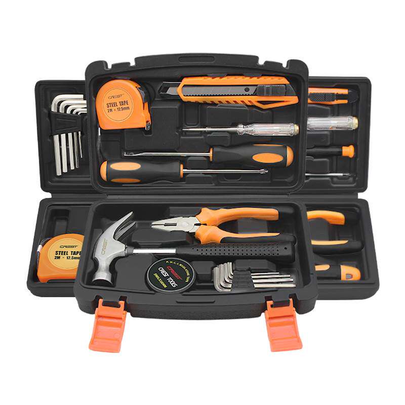 小型家用工具套装 家庭日常安装维修组套 钳子锤子常用小套组合箱