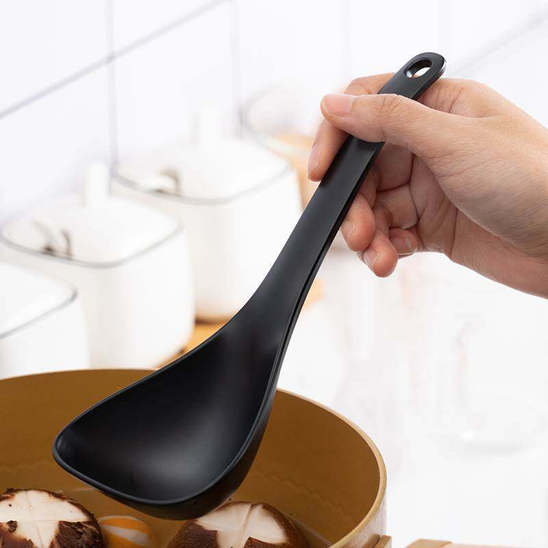 家用饭勺汤勺电饭煲饭铲厨房大汤勺长柄盛汤日式合金勺子耐高温