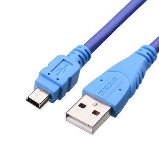 深蓝大道 T口线 数据线 USB转T口 迷你usb2.0 充电线 手机数据线