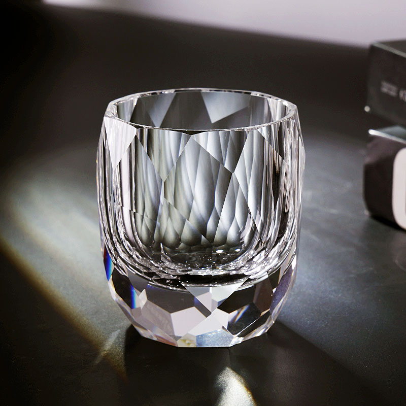 轻奢创意威士忌酒杯K9水晶玻璃手工杯洋酒杯家用喝酒送礼盒装杯子