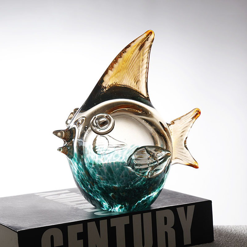 琉璃可爱泡泡鱼摆件家用客厅玄关电视柜装饰品新居送礼物摆设,家居饰品,装饰摆件,淘宝优惠券,粉丝福利购,淘宝优惠卷