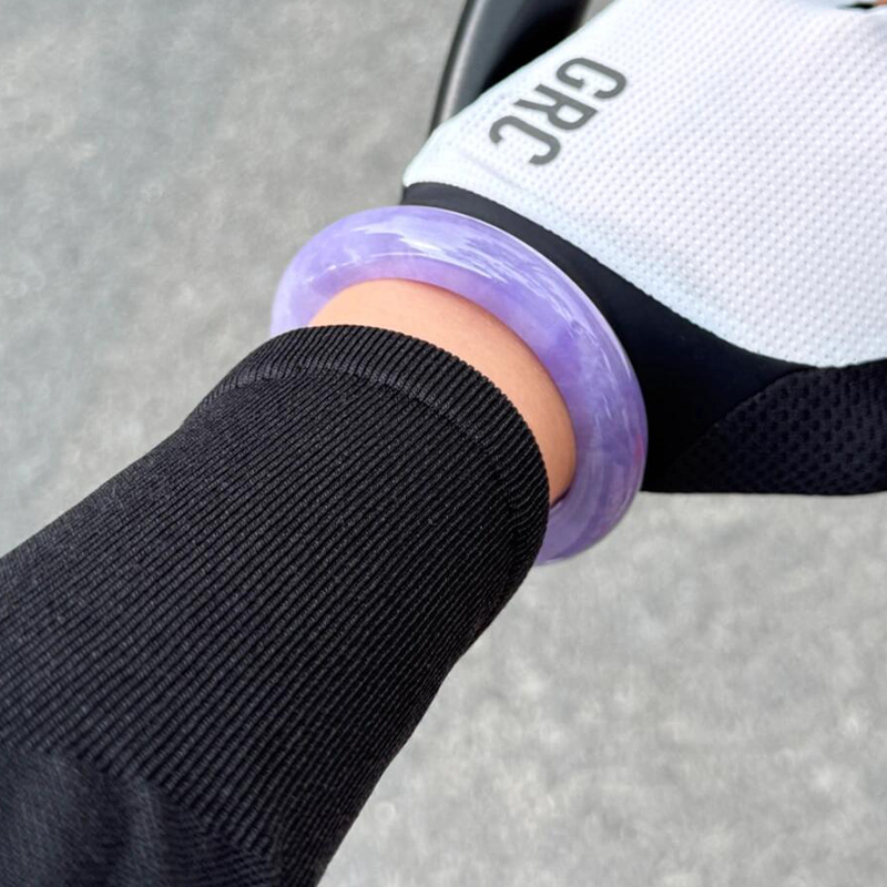 高端冰种缅A翡翠玉手镯子女款紫罗兰道具拍照影视儿童琉璃手镯子