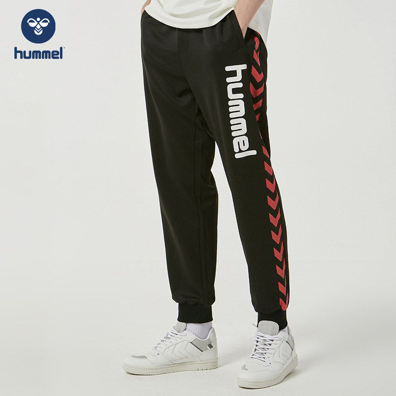hummel【经典V型箭标】北欧运动风潮牌 ag战队联名侧边设计束脚裤