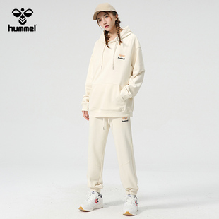 【3折专区】hummel官方奥特莱斯 HIVE 情侣卫衣卫裤运动休闲套装