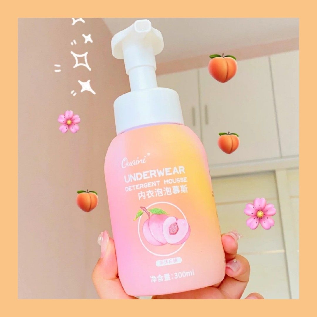 神还原蜜桃香～偶爱你内衣液泡泡慕斯白桃留香抑菌除螨专效去血渍,洗护清洁剂/卫生巾/纸/香薰,内衣洗衣液,淘宝优惠券,粉丝福利购,淘宝优惠卷