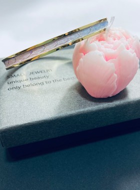 蛇皮渐变色沙蛇蟒皮女士情侣手镯