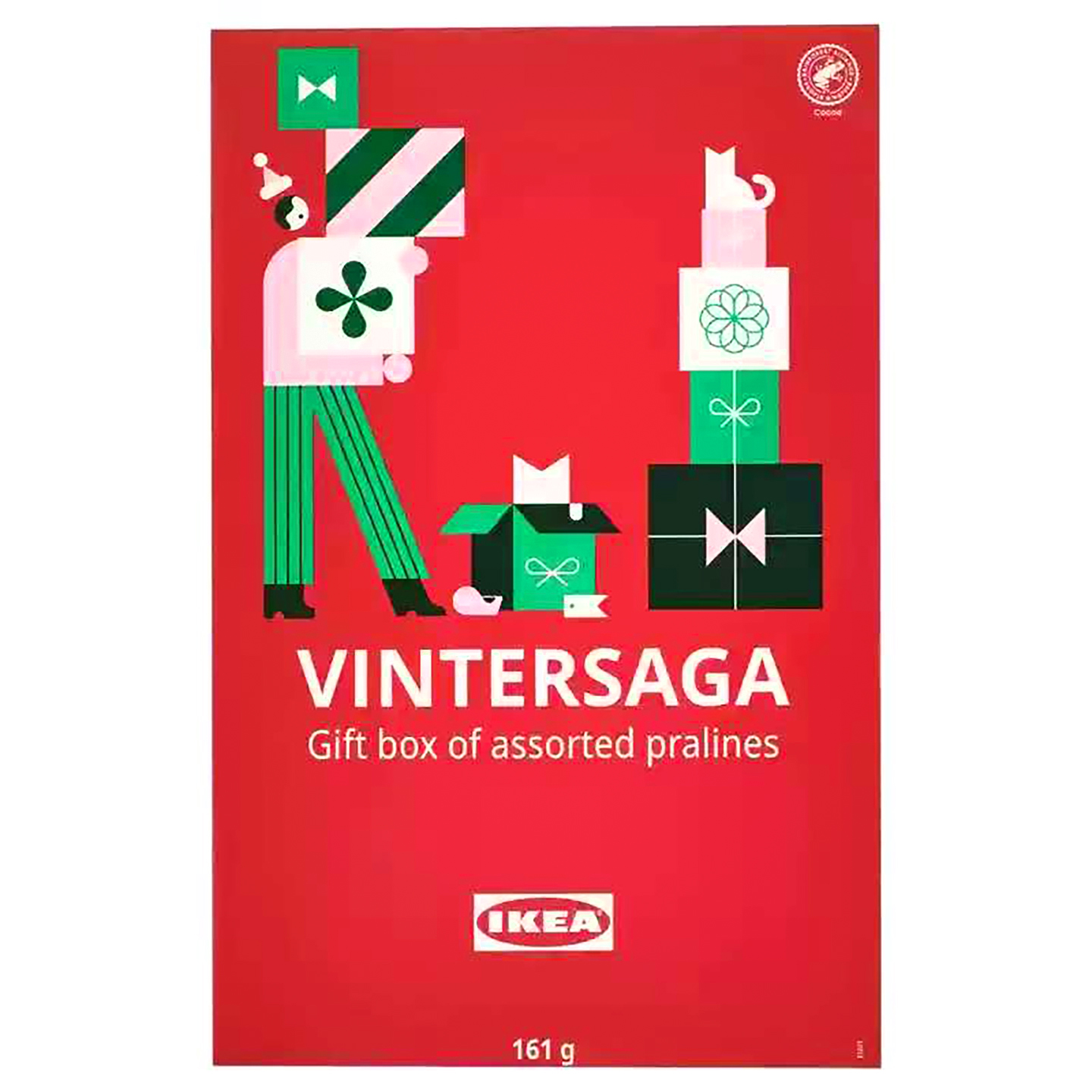 宜家圣诞什锦巧克力礼盒161g波兰