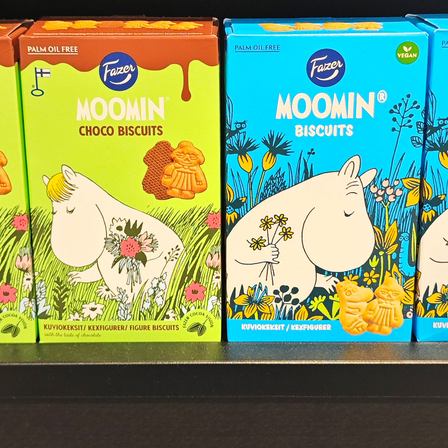 IKEA宜家Fazen MOOMIN菲泽姆明巧克力味卡通造型饼干175g芬兰进口