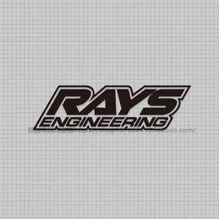 RAYS TE37轮毂改装镂空单色反光汽车贴纸后车窗玻璃笔记本贴车贴