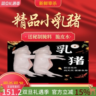 现杀整只新鲜小乳猪冻乳猪脆皮烤乳猪3-40斤规格齐全酒店烧烤冷冻