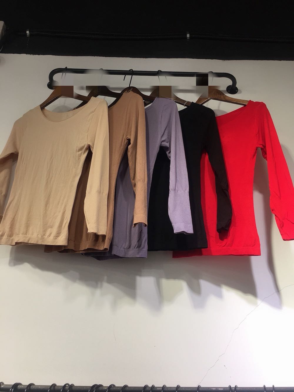 冬季多色圆领美体长袖内搭面膜衣