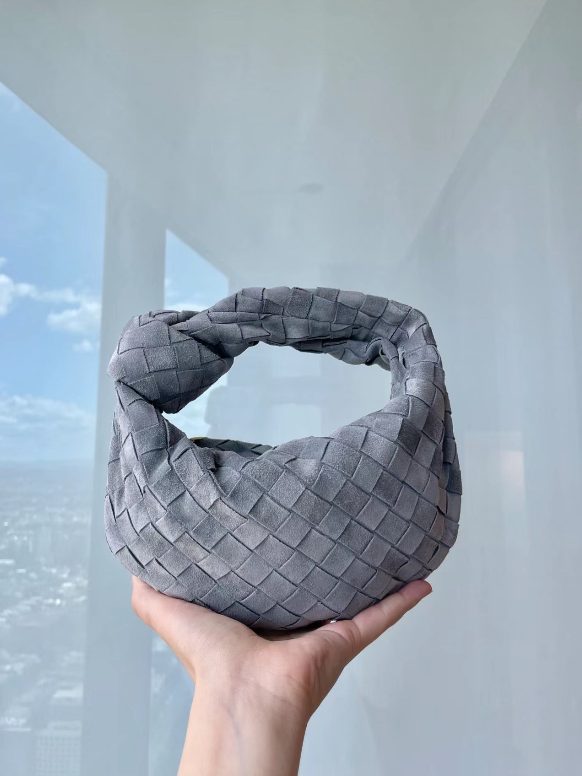 日韩风格MiniJodie绒面编织打结