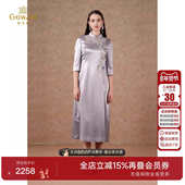 乔万尼新中式 ET3E647 收腰商场同款 改良版 旗袍连衣裙好看流行修身