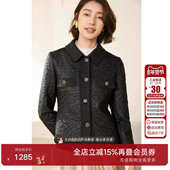 乔万尼外套女秋2025新款 小香风夹棉百搭流行高级感短外套EM3B416