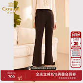 黑色气质长裤 乔万尼2025秋新品 微喇裤 开叉设计气质高级感ET3F622