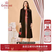 百搭外套薄款 乔万尼商场春季 长款 时尚 新品 风衣女圆领收腰修身