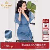 乔万尼真丝桑蚕丝连衣裙好看流行年新款 22mm重磅商场同款 EF2E387