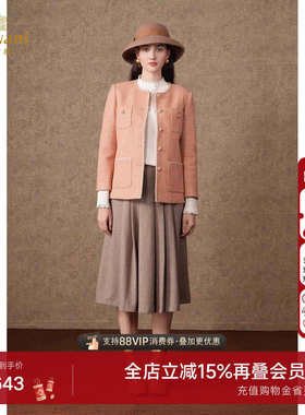 乔万尼羊毛大衣2025新款小香风高级感短外套气质优雅设计ET4B881