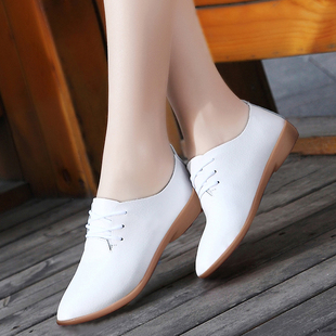 舒适跳午运动板鞋 小白鞋 尖头绊带浅口大码 不累脚扦鞋 女牛筋底薄款