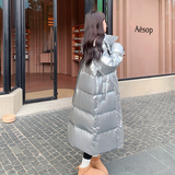 大量有货2026冬银色免洗长款保暖羽绒服2C002A635P265K398，女装羽绒服，2C002