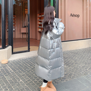 大量有货 2026冬银色免洗长款保暖羽绒服2C002 A635 P265 K398图片