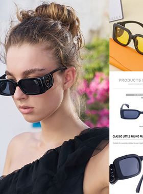 跨境方框太阳镜男女sunglasses