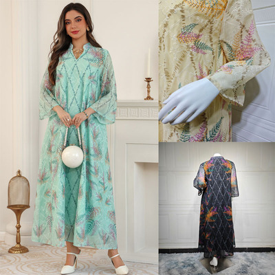 异域风情印花长裙跨境长袍Dress