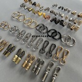 金属扣子绳帽配件链条扣皮包锁扣钩扣包带扣环勾扣包链金属挂扣