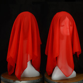 九儿舞蹈丝巾考级手帕红色纱巾红盖头手绢古典舞蹈一抹红雪纺方巾