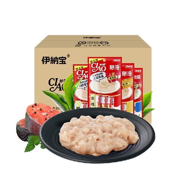 伊纳宝（INABA）妙好啾噜猫条猫零食湿粮 192支整箱 口味混合装
