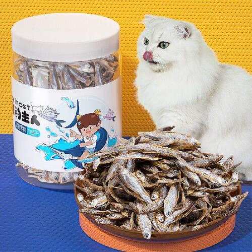 疯狂的主人猫小幼猫成猫猫咪零食鸭鱼干50克果肉条中国大陆6个月