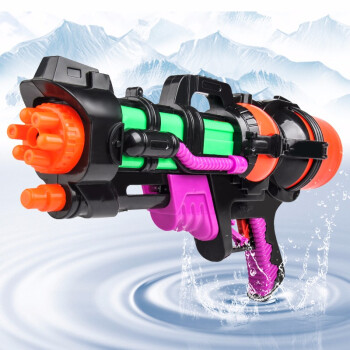 康迪拉家族儿童水枪戏水玩具男孩大号抽拉式水枪高压呲水喷水生日