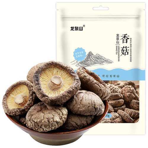 新款 龙泉山100g南北干货厚大香菇山珍蘑菇浙江特产肉果肉条6个月