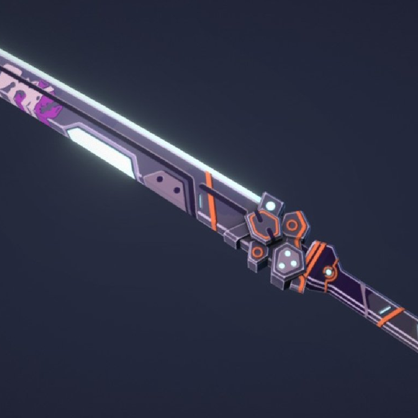 赛博朋克 刀剑 Katana 3D打印模型 数字文件 下载