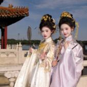 汉服套装 马面裙 古风对襟衫 女中国风明制立领重工春秋古装 织金套装