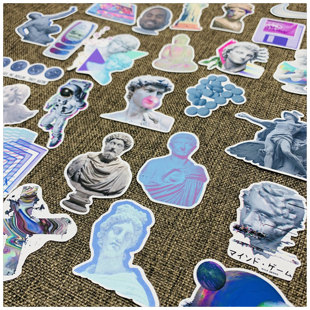 手帐贴纸包 Vaporwave 蒸汽波 32枚入 手账贴纸相册装饰 25元包邮