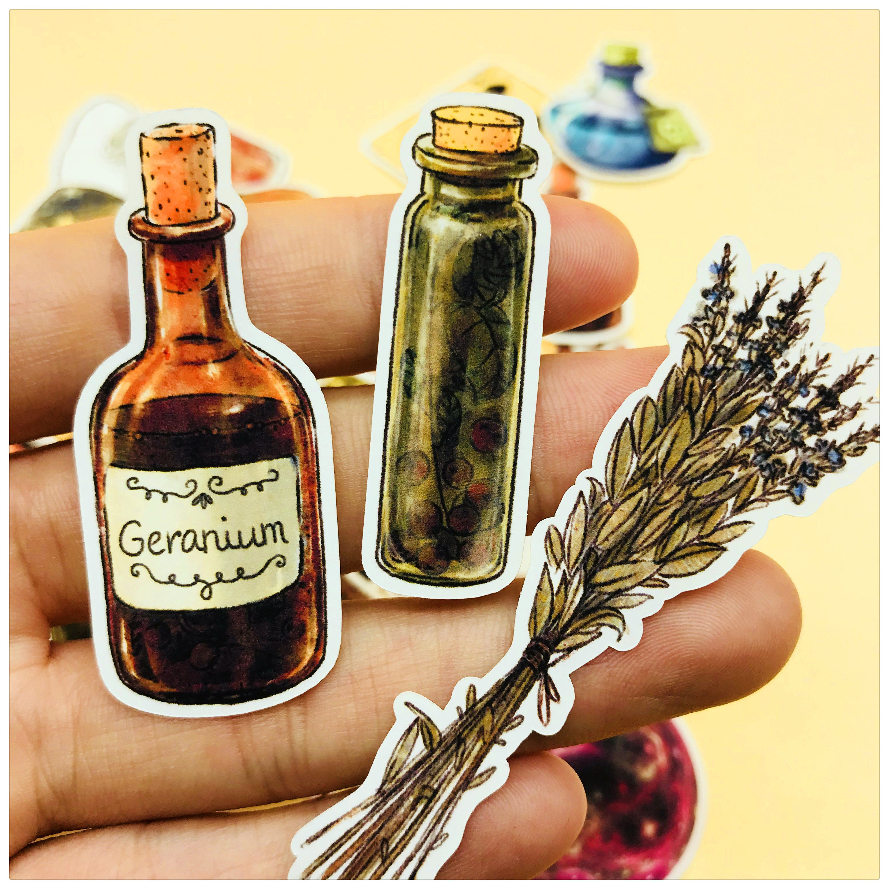 vintage手帐装饰 magic魔法瓶子 系列  38枚入 手账贴纸25包邮