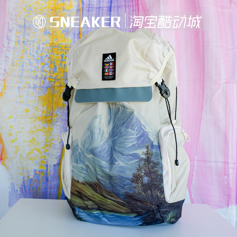 阿迪达斯双肩背包男女户外登山包