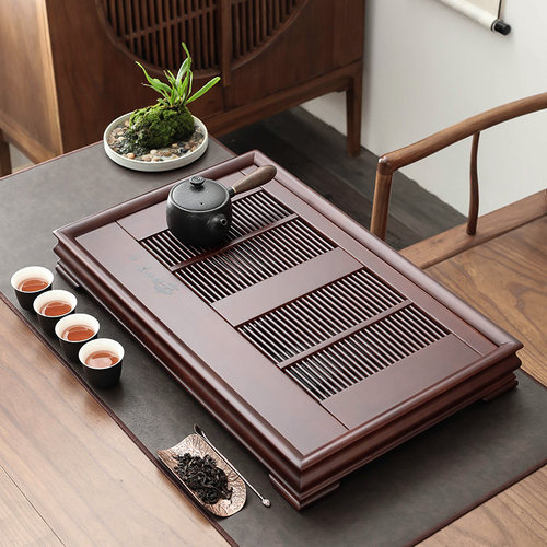 品匠长竹托盘品牌抽屉式竹制茶盘