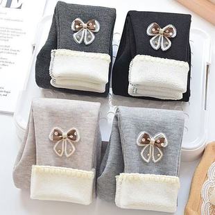 女孩人棉外穿长裤 女童冬季 保暖长裤 儿童修身 加绒加厚打底裤