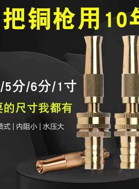 全铜高压洗车水枪浇花喷头家用刷车浇花冲洗地板猪圈猪栏喷水枪头
