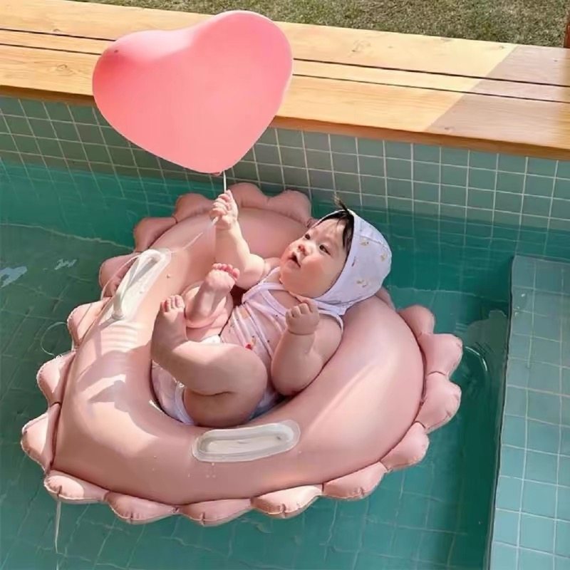 dụng cụ tập bơi cho bé Hàn Quốc Ins Bé Chơi Nước Ngồi Vòng Bơi Tình Yêu Bơi Vòng Có Tay Cầm Trẻ Em Nổi Sát Nách Phao Cứu Sinh phao bơi cho bé 2m1 phao boi khong lo