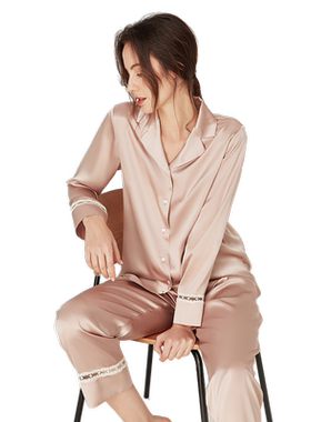 2026年新款高级感真丝睡衣套装女