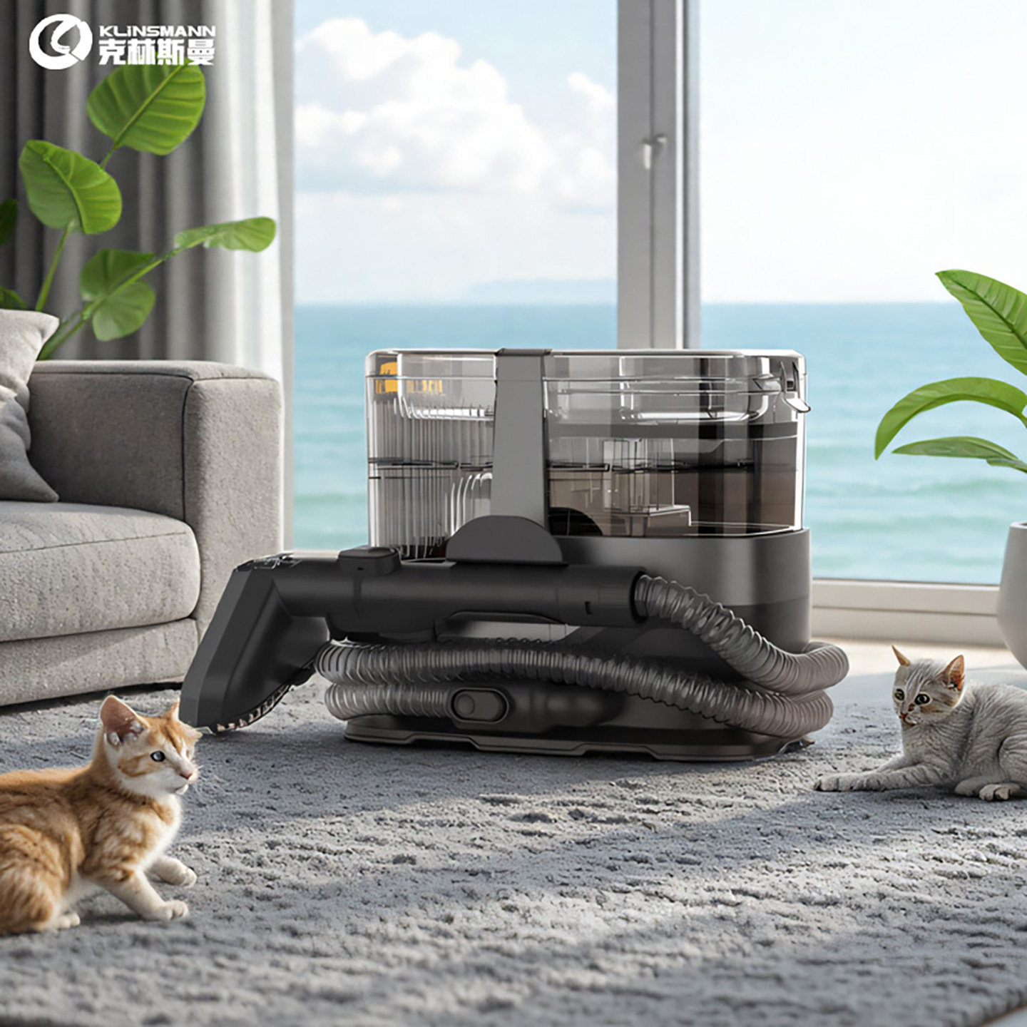 德国KLINSMANN家用布艺机高温蒸汽多功能热水清洗地毯沙发床垫布,生活电器,沙发/布艺/地毯清洗机,淘宝优惠券,粉丝福利购,淘宝优惠卷