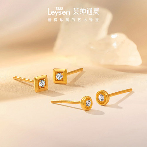 莱绅通灵蜜糖足金耳钉/吊坠/手链