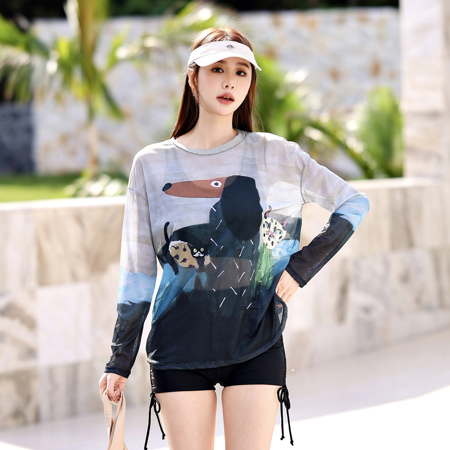 分体泳衣女2026新款运动显瘦遮肚三件套高级感泡温泉水上乐园泳装