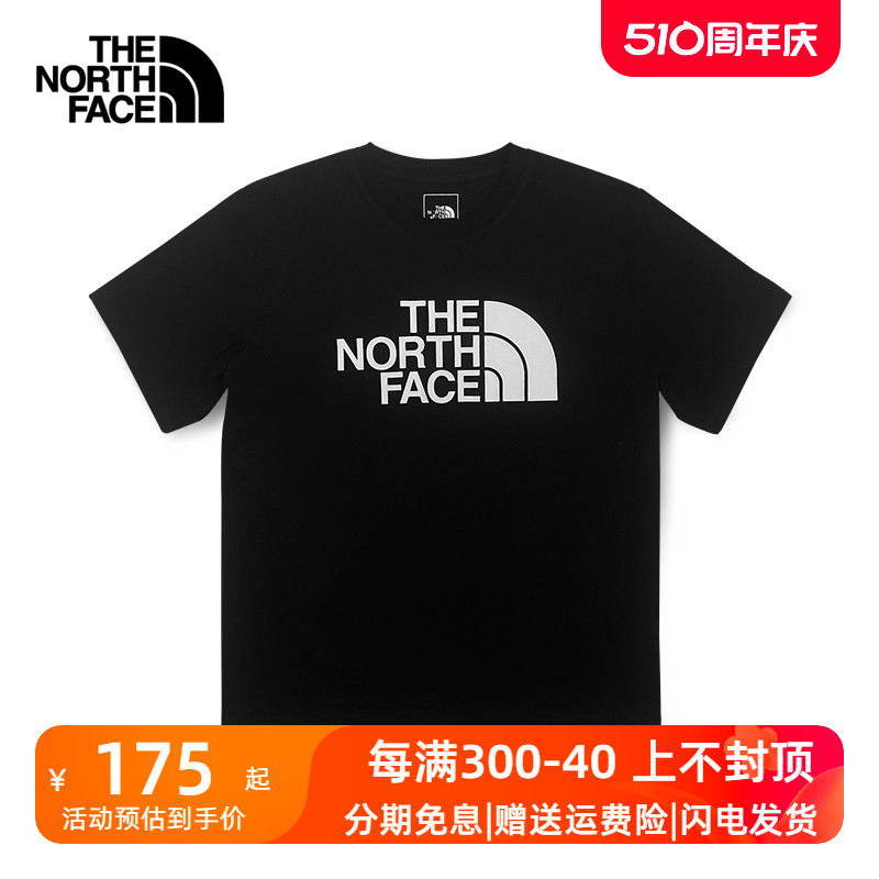 TheNorthFace北面春夏短袖T恤男女新款户外运动休闲圆领半袖7W